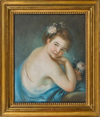 École du XVIIIe siècle, Portrait de trois quart