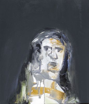 Nicolas GASIOROWSKI,, Le Prince cage, Huile sur toile. 46 x …