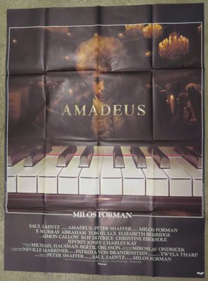 an image of a movie poster for the film amadeusus