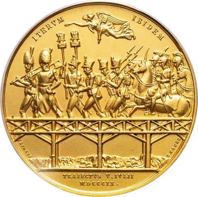 gold medal depicting the battle of the nations