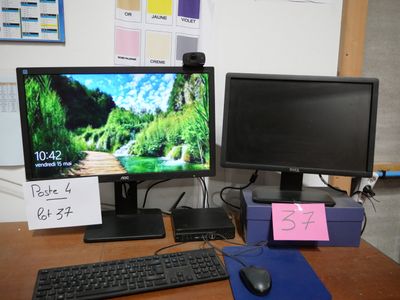 poste 4 : UC Mini DELL CORE i5 7th Gen , 1 écran AOC ,1 écra…