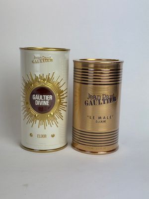 a canister and a canister of cigarettes sitting next to each other