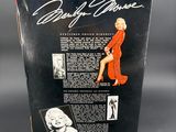 the back of a box with a picture of marilyn monroe on it