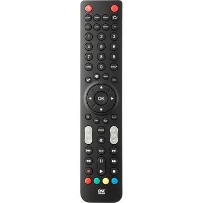 un gros plan d'une télécommande sur fond blanc