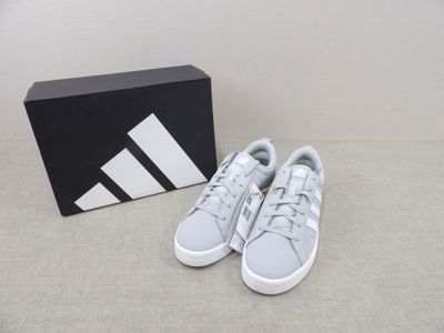 adidas superstar shoes in grey and white