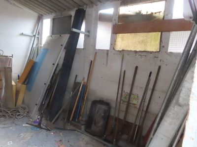 a room with a lot of tools in it
