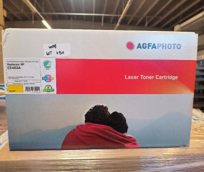 a box with a picture of a man and a woman sitting on top of it