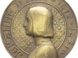 une image représentant une médaille d'or sur laquelle figure le portrait d'une femme