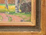 a picture of a painting on the wall of a house
