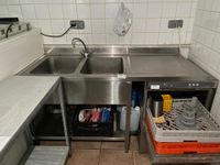 Plonge inox double bac avec dosseret