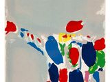 an image of a painting of a man with his arms spread out