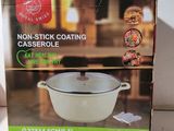 an image of a box of nonstick coating casserole sitting on a table