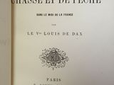 an open book with a black and white image of the title of a novel