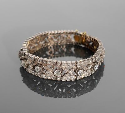 Bracelet en argent supérieur à 800 millièmes et or jaune 18K…