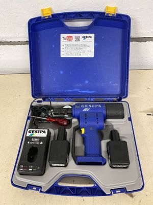 an image of a blue tool box with tools inside of it
