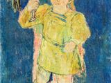 une image représentant un tableau où l'on voit un enfant tenant un poulet