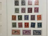 an image of a picture of a collection of stamps on display