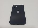 the back of a black iphone with a white apple logo on it
