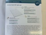 the back of a box of microdry mattress with instructions on it