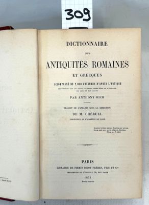 dictionary of the antiquites romanes by dr shekel