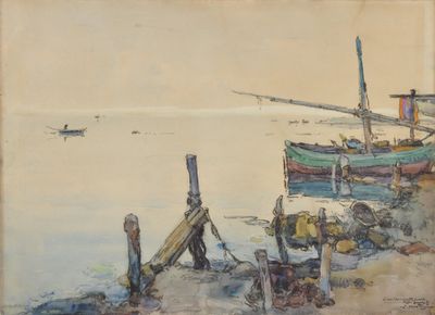 Louis MONTAGNE (1879-1960) : Bord de mer. - Photo 1