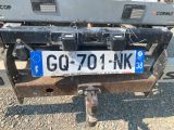 a license plate on the back of a truck