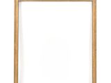 an empty picture frame on a white wall with a white background