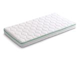 gros plan d'un matelas sur une surface blanche