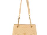 chanel beige quilted lambskin quilted lambskin shoulder bag