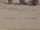 a drawing of a soldier kneeling down next to another soldier