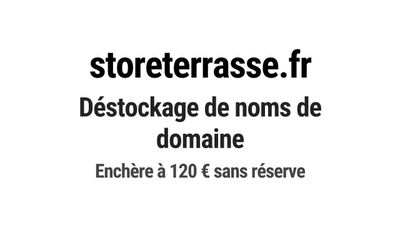 Nom de domaine storeterrasse.fr.