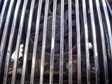 a close up view of a grill grill with a grill grate
