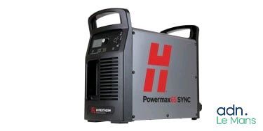 Découpeur plasma Hypertherm Powermax 65 Sync 400V triphasé avec torche machine 180 degrés et port CPC 083327 ou 08336...
