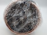a close up of a piece of plastic wrapped in plastic