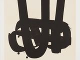une image d'une affiche en noir et blanc représentant le logo olympique