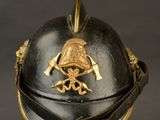 an old helmet with a skull and crossbones on it