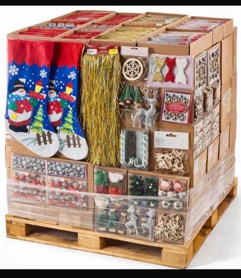 Lot de 1 palettes de 400 articles décorations neuves de Noël…