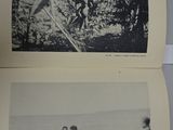 several old photos of people in a boat on the water