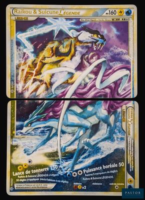 deux cartes Pokémon représentant un tigre et un dragon