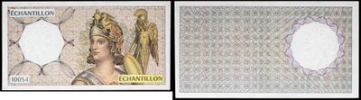 two pictures of a picture of a woman and a bird on a bank note