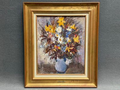 César BOLLETTI (1915-1995). Fleurs des champs.