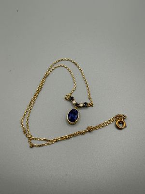 Collier en or jaune 750 millièmes, le tour de cou maille for…