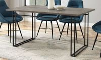 Table SHIRLEY style industrielle moderne WALKER EDISON, meta… (photo 2)