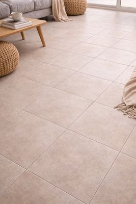 Lot de carrelage, format 40 x 40 cm, coloris beige clair, fi…