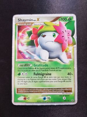 PLATINE - Shaymin niveau x 126/127 - played - carte pokémon