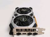 a close up of a video card on a white surface