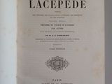an open book with a black and white image of a lace edge