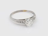 a white gold and diamond engagement ring