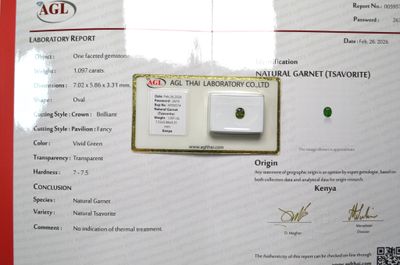 a picture of a certificate with a picture of a diamond on it