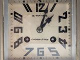 a clock that is sitting on a table